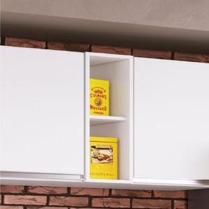 Nicho Superior Para Cozinha 20 Em Mdp Athena 60cm X 20cm X 32cm. Branco