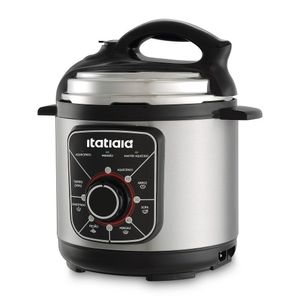 Panela De Pressão Elétrica Essencial Itatiaia 5l 900w Inox 220v