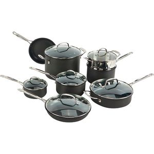 Conjunto De Panelas Antiaderente Chef's Classic 14 Peças 66-14n Preto