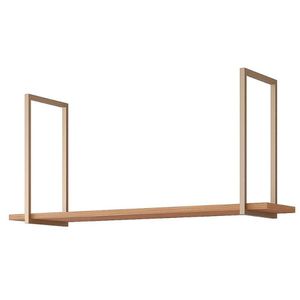 Prateleira Decorativa Sala Estar Suspensa Divina 125cm Freijo Mgm