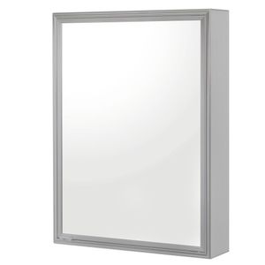 Espelheira One Silver Sobrepor 52,5cm X 48,5cm X 9,5cm Silver