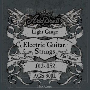 Encordoamento Para Guitarra Flat Wound .012 Ags900l Aria Pro Ii