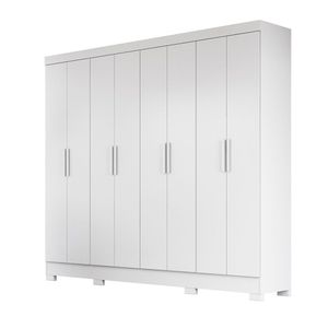 Guarda Roupa Grande de Casal 236x212cm Diplomata Moval Branco