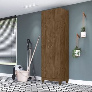 Armário Multiuso com 2 Portas 55x181cm New Iris Moval Castanho