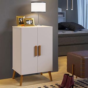 Armário Organizador 2 Portas Cali Off White - Carmolar