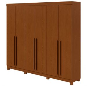 Guarda-roupas Casal Bertha 6 Portas 4 Gavetas Sem Espelho Com Pés - Lopas Frassino