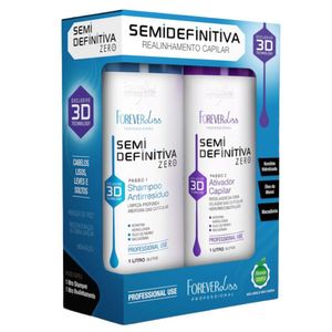Kit Escova Semi-definitiva Forever Liss 2x1000ml