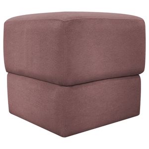 Puff Decorativo Para Sala Aloy Persa Azaleia Bouclé