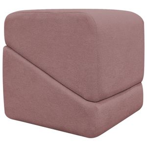Puff Decorativo Para Sala Sense Persa Azaleia Bouclé