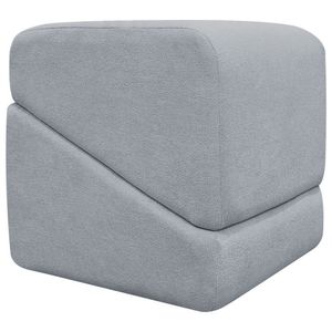 Puff Decorativo Para Sala Sense Boucle Persa Concreto Bouclé