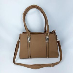 Bolsa De Ombro Tote Tranversal Grande Com Alça De Mão caramelo