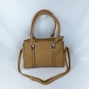 Bolsa De Ombro Tote Tranversal Grande Com Alça De Mão areia