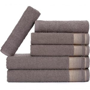 Jogo De Toalhas Luxury Soft Beka 360 G-m² 2 Banho + 2 Rosto + 2 Piso Luxo Cinza