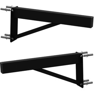 2 Suportes Pia Parafusar Bancada Aparador 30 Cm Preto