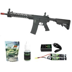 Rifle De Airsoft M4 Carbine Ris Long M-lok Sa-c14 Itens