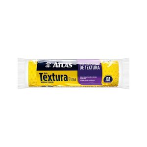 Pincéis Atlas 110/75 Rolo De Textura Fina De Espuma Branco 23cm