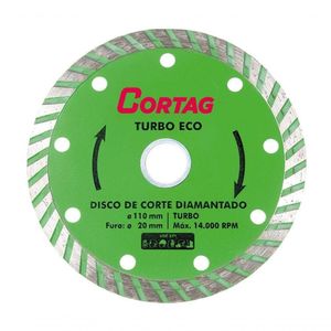 Disco De Corte Diamantado Turbo Eco 110mm - Cortag