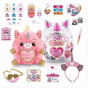 Pelúcia Surpresa Rainbocorns Unicórnio Resgate Grande 3+fun