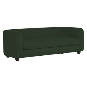 Sofá 3 Lugares Luxo Recepção Escritorio Sala Veneza 200cm Linho Cor Verde
