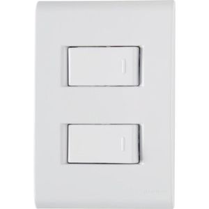 Conjunto 4 X 2 Com 2 Interruptores Simples Liz 10a 250v Branco - Tramontina