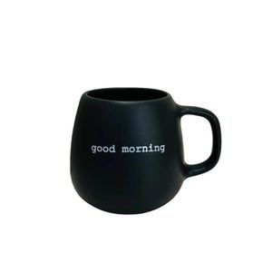 Caneca Good Morning Preta 260ml