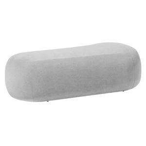 Puff Decorativo Itália 180cm Sala Escritorio Luxo Linho - Amarena Móveis Cor Cinza Claro