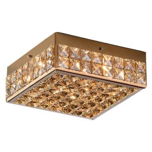 Plafon 4 Luzes G9 25x25x7cm Windows Wdsg2504lg9pf Bronzearte Gold