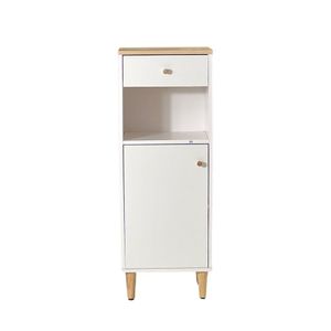 Balcão Banheiro 1 Porta 1 Gaveta Easy Clic Branco