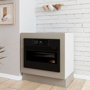 Balcão Forno De Embutir Sem Tampo Com Rodapé Ipanema Cabecasa Madeiramadeira Fendi Trama-branco