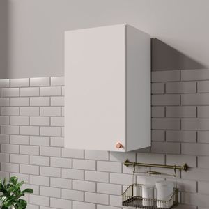 Aéreo 1 Porta 40cm Arizona Cabecasa Madeiramadeira Branco-cobre
