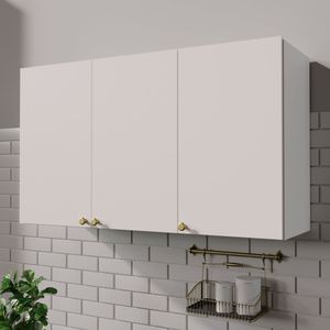 Aéreo 3 Portas 120cm Arizona Cabecasa Madeiramadeira Branco-champanhe