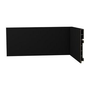 Rodape R5 Liso Laca 150x18mm 2.4m Preto