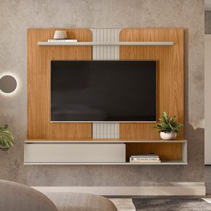 Painel Home Para Tv Até 65 Friburgo Nature-off White