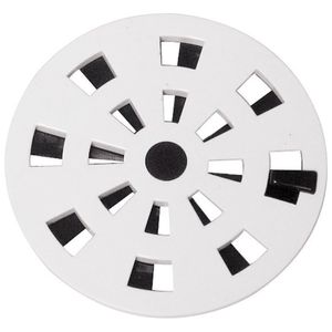Kit Com 5 Grelha Redonda Com Diâmetro De 9,7cm E Anti-inseto Em Pvc Astra Branco