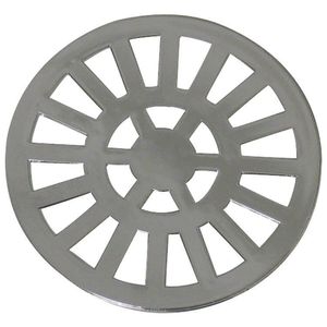 Kit Com 7 Grelha Redonda Com Diâmetro De 9,7cm Em Abs Astra Cromado