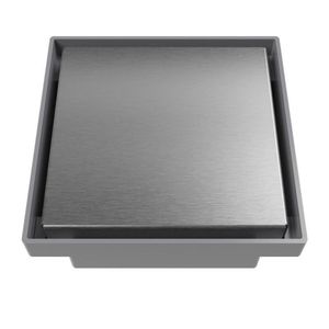 Kit 10 Ralo Oculto Quadrado De 15x15 Com Tampa Em Inox Astra Inox