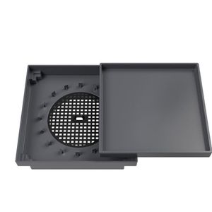 Kit 10 Ralo Oculto Quadrado 15x15cm Astra Preto