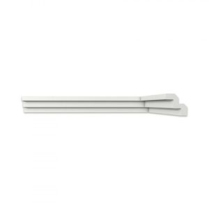Kit Com 3 Barras Roda Teto Perfil De Poliestireno T70 Homestar 6m Branco