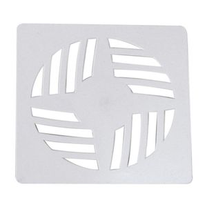 Kit Com 10 Grelha Quadrada 9,4 X 9,4cm Em Pvc Branco