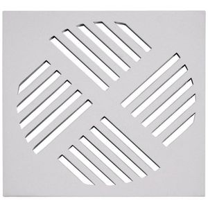 Kit 10 Grelha Quadrada Com 15 X 15cm Em Alumínio Astra Branco