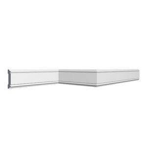 Kit Com 3 Barras Roda Meio Cw12 Perfil De Poliestireno Linha Homestar 6m Branco