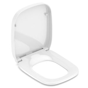 Kit 3 Assentos Sanitário Com Queda Amortecida Debba Square Roca Branco Brilhante