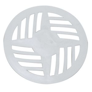 Kit 5 Grelha Redonda Com Diâmetro De 9,7cm Em Pvc Modelo Ii Astra Branco