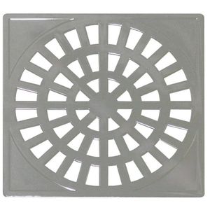 Kit 5 Grelha Quadrada 15x15cm Em Abs Cromado