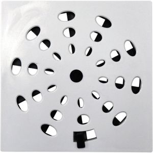Kit 3 Grelha Quadrada 15x15cm Com Anti-inseto Em Pvc Astra Cinza
