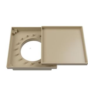 Kit 3 Ralo Oculto Quadrado 10x10cm Astra Bege
