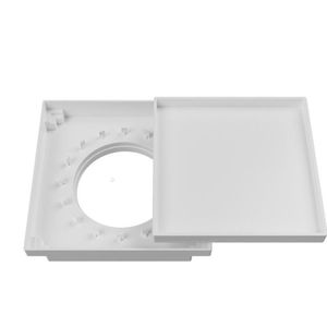 Kit 3 Ralo Oculto Quadrado 15x15cm Astra Branco