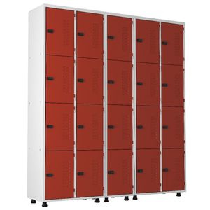 Armário Roupeiro Aço 20 Portas Guarda Volume Trinco