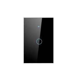 Interruptor Inteligente Preto Wifi 1 Botao Touch Avant Neo