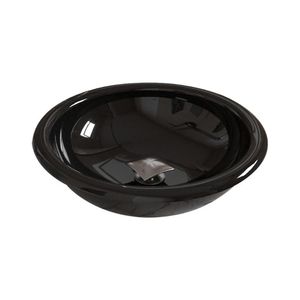 Kit Cuba Apoio Ou Sobrepor Lume Com Válvula Click Quadrada Preto Brilho